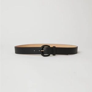 B-Low the Belt Yara Leather Wrapped Buckle Belt in Black